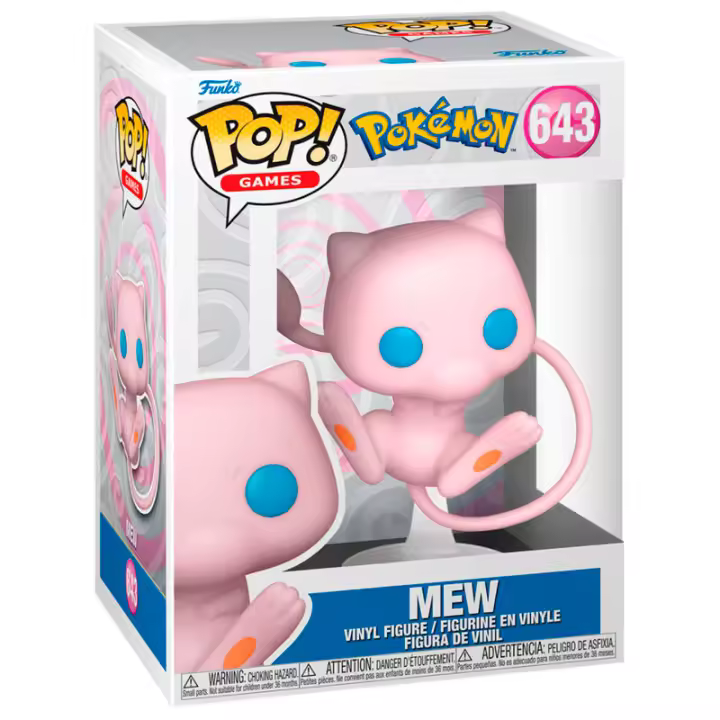 FIGURA FUNKO POP POKEMON MEW 9 CM - Nuevo a Estrenar - Original FUNKO - 1