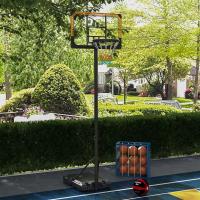 SPORTNOW Canasta de Baloncesto de Exterior con Altura Ajustable 235-264 cm Aro de Baloncesto con Soporte Canasta de Baloncesto con Ruedas Base Rellenable Negro - details 1