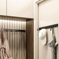Ganchos De Pared Montados En Aluminio Negro Moderno HelloYoung Para Toallas Ropa Y Abrigos Perfectos Para El Baño Accesorio De Pared Metálico - details 7