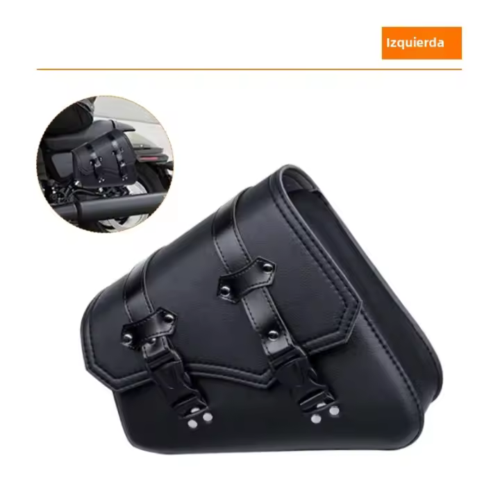 Bolsas Lateral De Motocicleta De Cuero Sillín Bolsa De Almacenamiento De Equipaje Universal Para Honda/Suzuki/Yamaha - 1