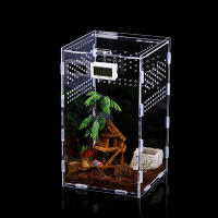 Caja De Alimentación Para Reptiles De Acrílico Terrario Transparente Hogar Para Insectos Araña Lagartos Escorpiones Caja De Encierro Arbóreo - details 1