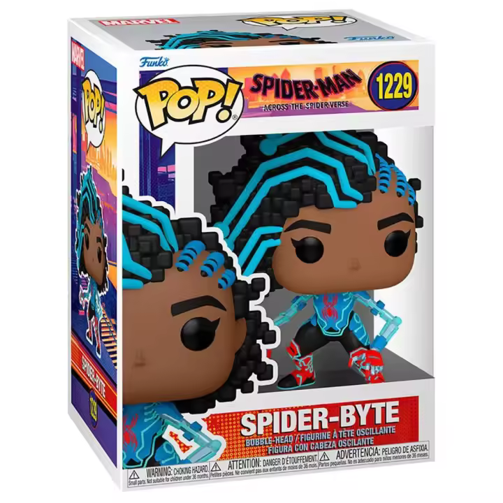 Funko Pop! Figura Spider Byte De Spider-man: A Través Del Spider-verso Spiderman Marvel - 1