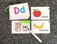 Tarjetas De Flash Alfabeto Doble Cara Para Niños Y Niñas Juguete Educativo De Aprendizaje De Letras ABC Para Preescolar Y Niños Chicos Y Chicas - details 9