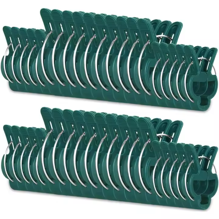 40 clips de soporte para plantas, ideales para Fijar Tallos, enredaderas verticales y otras plantas de Jardín. Dos Tamanos por paquete. - 1