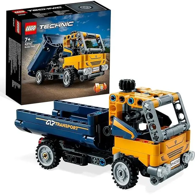 LEGO -  Technic Volquete - 2-en-1 -  Camión de Construcción y Excavadora de Juguete - Regalo original - Edad recomendada mayores de  7 Años - 1