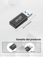 Adaptador USB Femal a Macho Convertidor/Extensores Para Cargador De Coche Computadora Y Smartphone Compatible Con Mini USB - details 6