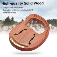 Harpa De Madera Con 16 Cuerdas WH-16 Acero Musical Instrumento De Cuerda Sólido Con Bolsa De Transporte Llave De Ajuste Y Cables De Repuesto - details 2