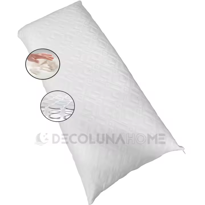DECOLUNAHOME Almohada De Viscoelástica y Muelles Suave 70 Cms - 1