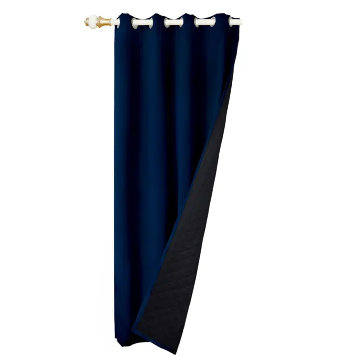 Cortinas De Blackout Tejidas 100% Gruesas Para Invierno Con Anillas Listas Para Instalar Para Sala De Estar Dormitorio Decoración Y Aislamiento De Luz - 1