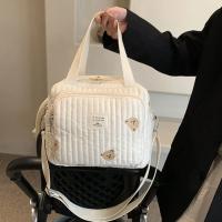 Bolso De Mujer Para Bebé Con Estilo De Oso Lindo Algodón Cierre De Cremallera Organizador De Camas De Bebé Bolsa De Mano Para Embarazo Y Pañales - details 0