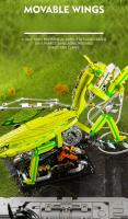 Juego De Construcción Mecánica Creativo 2024 Set De Mantis Insecto Vida Con Estándar Y Luces Bloques De Animal World Regalo Para Niños - details 2