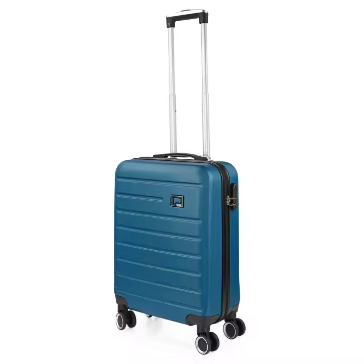MALETA CABINA 55x40x20 cm AZUL MARINO Rígida de 4 RUEDAS dobles 360 LISA marca SKPAT modelo NANTES - 1