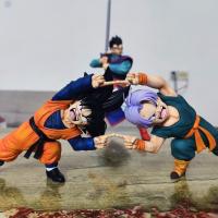 Figura De Acción Dragon Ball Z Anime Son Goten Gotenks Trunks Combinado Cuerpo 10cm PVC Estatua Colección Modelo Juguetes Regalos - details 2