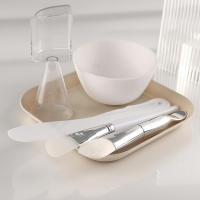 Set De 5 Piezas De Silicona Blanca Para Mezclar Máscaras De Cara Herramientas De Cuidado De La Piel Para Mujeres Y Chicas Belleza Salón Cosméticos - details 1