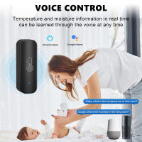 Sensor De Temperatura Y Humedad Inteligente ONENUO Tuya Compatible Con Alexa Monitorización Remota a Través De APP SmartLife Negro - details 6