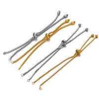 3pcs Cadenas De Acero Inoxidable Para Pulseras DIY Conectores Ajustables Accesorios De Encantos Joyería Herramientas De Fabricación - details 2