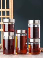 Botella De Vidrio Borosilicato De Alta Calidad 401-500ml a Prueba De Fugas Para Viaje Y Uso Doméstico Escala En La Botella Contenedor De Fluidos Para Café Y Vino - details 0