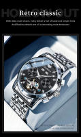 Reloj Métrico Automático Multifuncional JSDUN Para Hombres Elegante Reloj De Pulsera Casual Con Manos Luminosas Resistente Al Agua Y Choque - details 1