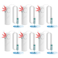 Detector De Fugas De Agua Con Alarma Instantánea De 90dB Sensor De Inundación Con Cable De 1M Alerta Auditiva Y Batería Recargable Para Tubos Pisos Cocina Baño - details 0