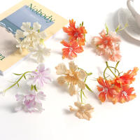 10/20Pcs Plantas Artificiales Flor De 10cm Decoración Para Hogar Jardín Bodas DIY Corona Accesorios Caja De Regalo Estilo De Flor De Seda - details 2