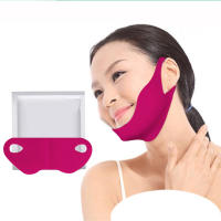 Máscara Reutilizable De Forma V Para Levantamiento Facial Y Adelgazamiento De La Cintura Almohadilla Antirrugas Reductora De Doble Mentón Sin Fuerza Eléctrica Originales En China - details 3