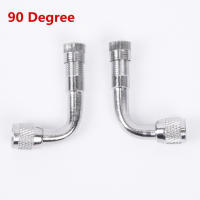 2pcs Adaptador De Extensión De Válvula De Neumático Para Motocicleta Y Coche 90 Grados Extensor De Válvula De Neumático De Ángulo De 90 Grados Accesorios De Neumáticos - details 1