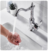 Grifo De Baño De Cobre Antiguo Con Mangue De Craneo Mezclador De Agua Caliente Y Fría Torneira Contemporánea 855971 Montaje En Superficie - details 12