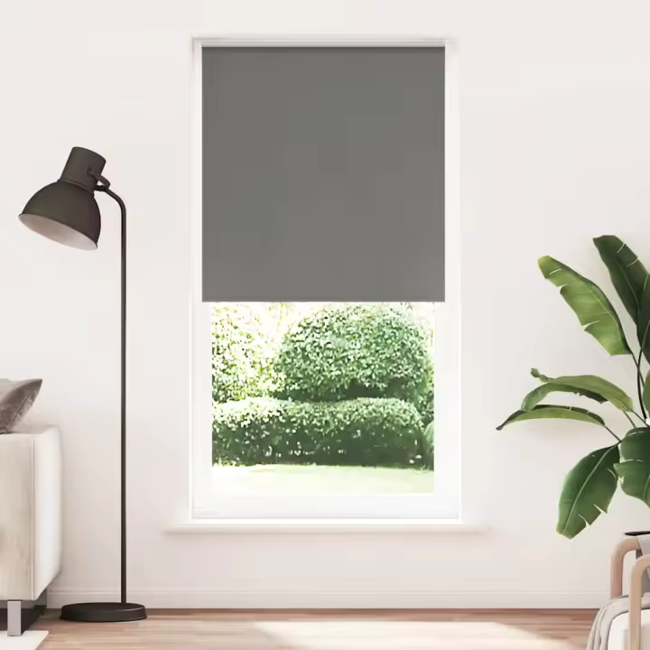 Estor Enrollable Opaco gris 115x210 cm Tela Ancho 110,7 cm - 1
