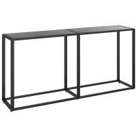 Vidaxl Mesa Consola Vidrio 160x35x75,5 Cm Transparente, Negro, Mármol Blanco y Más - details 3