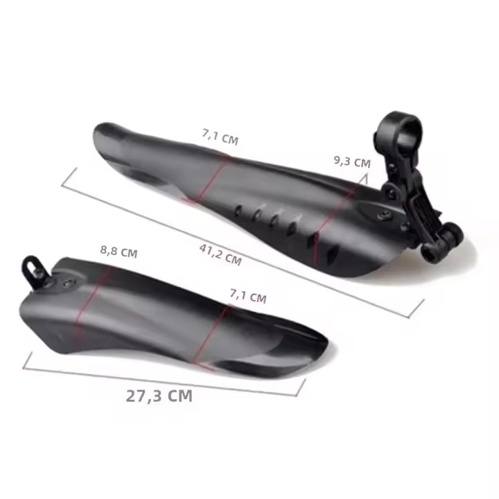 2pcs Guardabarros De Bicicleta PP Suave Plástico Para MTB DH Protección Contra Salpicaduras Accesorio Aumento De Anchura Y Largo - 1