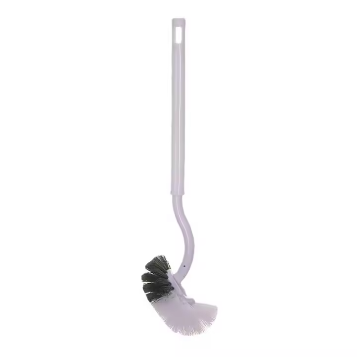 Escobilla de baño, Escobilla de baño con Limpieza de Bordes, Escobilla de baño Mejorada, Escobilla de baño Curvada, Mango Largo - 1