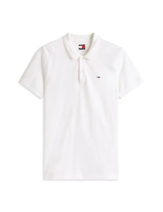 Polo Tommy Slim Hombre Blanco - 1