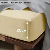 Sábana Bajera Ajustable de Poliéster – Cama 90 a 180 cm, Bolsillo Profundo 25 cm - details 1