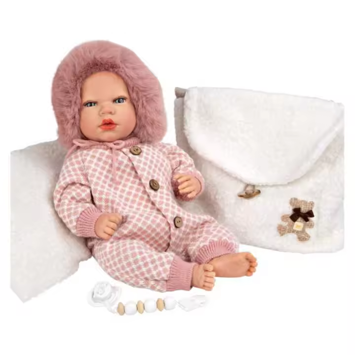 Muñeca Bebé Reborn Manuela con cojín - cuerpo de vinyl Arias - 1