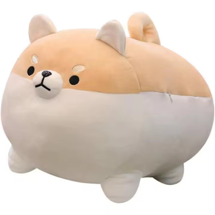 Auspicious Shiba Inu Plush de Plush-15,7 pulgadas Lindo Perro almohada y Juguete, suave anime kawaii - 1