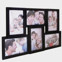 EasySpeed Portarretratos Collage 6 Fotos, Marco Multifoto de Pared, Decoración Hogar u Oficina, Tamaño 13x18 cm, Colección Foto, Color Negro, Galería, Cuadro de Fotos, Porta Fotos - details 2