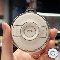 Funda Para Llave De Coche Keychain Compatible Con Mercedes Benz SMART Fortwo 1 BRABUS 3 Botones Carcasa De TPU - details 1