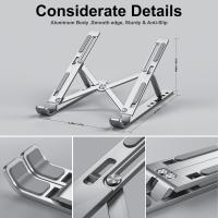 Soporte Portátil Para Laptop De Aluminio Compatible Con Macbook Air pro Accesorios De Soporte Para Computadora Plegable Base Para PC - details 4