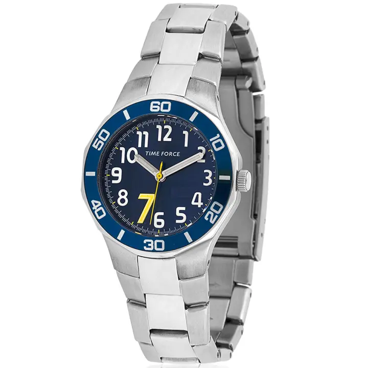 Time Force Tf3386b03m Cristiano Ronaldo Reloj Para Para Mujer Color Plateado - 1