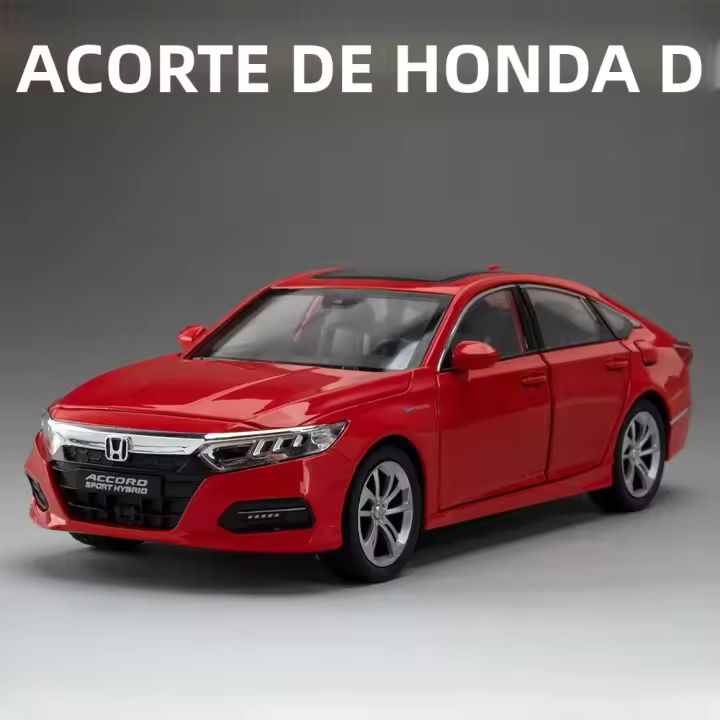 Coche De Acción HONDA ACCORD 1:24 Para Niños Modelo De Automóvil De Aleación Con Luz Y Sonido Puertas Abiertas Juguete Duradero Regalo De Cumpleaños - 1
