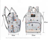 Bolso De Diaper Para Bebé Grande Capacidad Bolsa De Viaje Para Mamá Embarazada Con Asa Para Carrito De Compras Cierre De Cremallera Nylon Resistente Al Agua - details 0