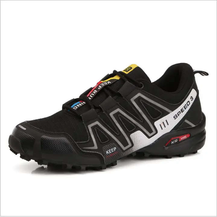 Mov Zapatos de senderismo impermeables para hombre, calzado ligero y cómodo de cuero, antideslizante para caminar - 1