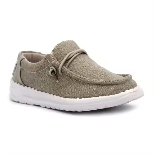 Zapato náutico sport niño BUBBLE KIDS 1068 en beige y marino. Tallas de 25 al 36 - 1