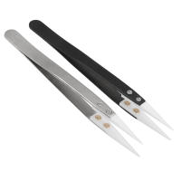 Pinzas De Precisión DIYWORK Resistentes a Altas Temperaturas Con Mango De Acero Inoxidable Y Puntas De Cerámica Antiestáticas Para Uso Industrial - details 5