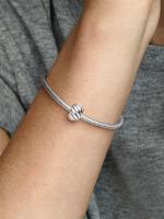 Pandora - Charm with clip de Plumas puladas-Plata de Lei - details 3