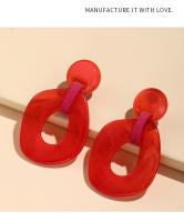 Pendientes Colgantes De Génesis Largos Y Coloridos Para Mujer Estilo Coreano Joyería Sencilla Forma Geométrica Tendencia - details 5