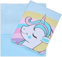DECASATEXTIL Funda Nórdica Infantil Cama 105 -Juvenil – 3 Piezas – Funda nordica 180x255cm Bajera y Almohadón – Reversibles - Algodón/Poliéster- Suave Transpirable- Pretty Agua Marina Cama 105 - details 0