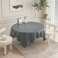 Mantel Liso Tela Algodón orgánico Impermeable Antimanchadas Rectangular Color Gris Claro,Perfecto para todas las ocasiones Especiales, se puede utilizar en Coqueto, Cocina, Salón, Jardín, banquete, picnic, etc. - details 2