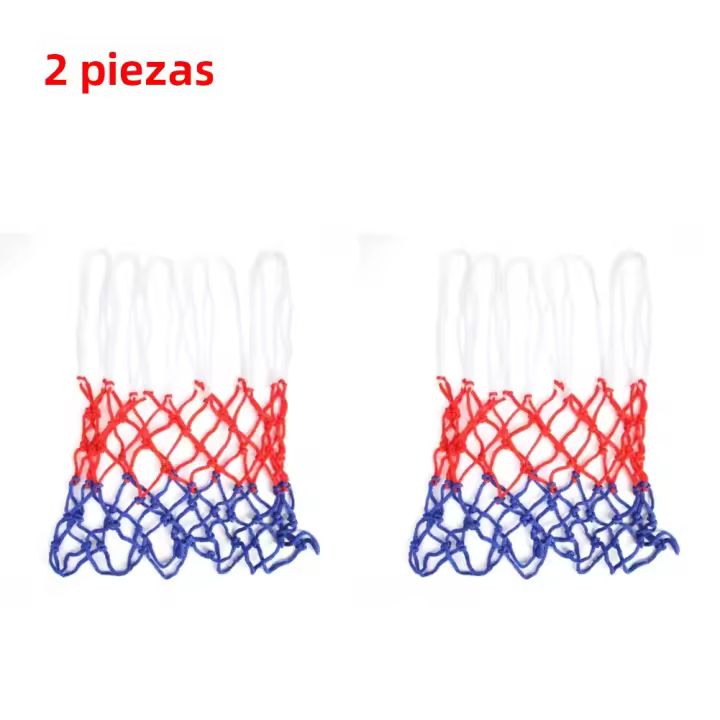 Red De Baloncesto Estándar 1-4PCS Duradera De Nylon Hilo Grueso Tres Colores Universal Reemplazo De Malla Accesorio De Baloncesto - 1