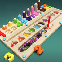 Juego De Puzzle Magnético De Colores Y Números Tablero De Laberinto De Madera Para Niños Montessori Desarrollo De Habilidades Motoras Finas - details 9